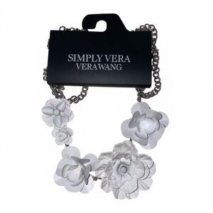 Simply Vera Vera Wang White Floral Necklace